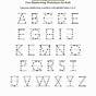 Handwriting Alphabet Worksheet