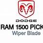 2018 Dodge Ram 1500 Wiper Blade Size