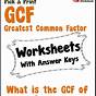 Worksheets Gcf