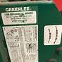 Greenlee 881 Bender Deduct Chart