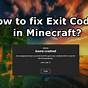 1 Exit Code Minecraft Fabric