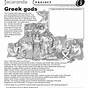 Greek Myth With Reading Skill Worksheet