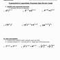 Exponential Equations Worksheet 1
