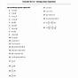 Linear Equations Worksheets 7th Grade