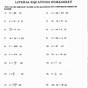 Solutions To Systems Of Equations Worksheet