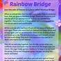 Rainbow Bridge Poem Printable Dogs