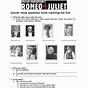 Romeo And Juliet Worksheets