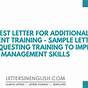 Sample Letter For Training Request