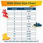Youth Shoe Size Conversion Chart