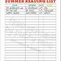 Printable Summer Reading List For 5th Graders