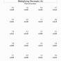Multiplying Decimals Worksheets Answers