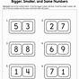 Circle The Greater Number Worksheet
