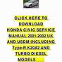 Honda Civic Owners Manual