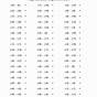 Integers On A Number Line Worksheet