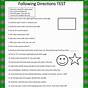 Read And Follow Directions Worksheet