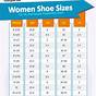Youth And Women's Shoe Size Chart