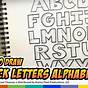 How To Draw Block Letters A-z