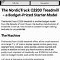 Nordictrack C2200 Manual