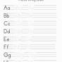 Learn To Write Alphabet Printable