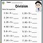 Division Worksheet 3rd Grade