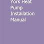 York Heat Pump Manual
