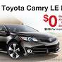 Toyota Camry Hybrid Lease Special