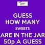 Guess How Many Sweets In The Jar Chart