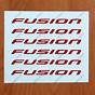 Ford Fusion Stickers