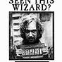 Printable Sirius Black Wanted Poster