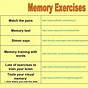 Short-term Memory Worksheets For Adults