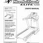 Nordictrack Elite 4200 Treadmill User Manual