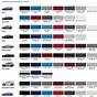 2021 Toyota Camry Color Codes