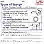 Energy Worksheet 4th Grade