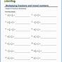 Multiplying And Dividing Fractions Worksheet Pdf