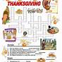 Esl Thanksgiving Worksheets