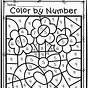 Valentines Color By Number Free Printables