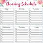 Printable House Cleaning Checklist