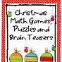 Christmas Math Games Printable