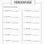 Finding Percent Of A Number Worksheet