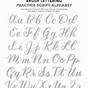 Faux Calligraphy Worksheets