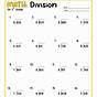 Division Worksheets Grade 8