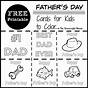 Fathers Day Card Worksheet Printable