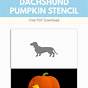 Printable Dachshund Pumpkin Carving Pattern