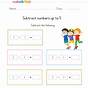 Kindergarten Subtraction Nine And Five Worksheet