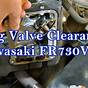Kawasaki Fx730v Valve Adjustment Procedure