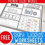 Sight Words Worksheets Kindergarten