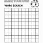 Free Printable Blank Word Search Maker