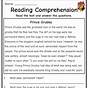 Comprehension Worksheet For Grade 8