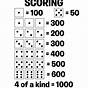 Printable Farkle Rules And Scoring