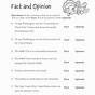 Fact Vs. Opinion Worksheets